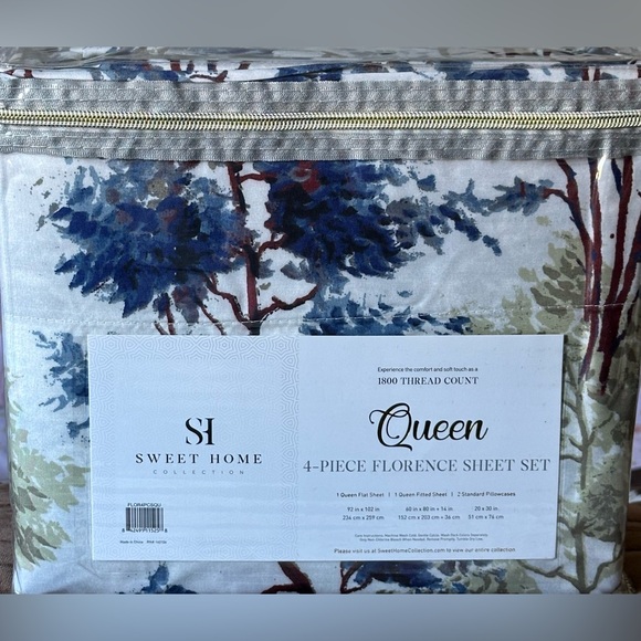 Queen Sz Bedsheets Breathable Luxury Sheets Secure Corner Straps* Brand New * - Picture 6 of 8